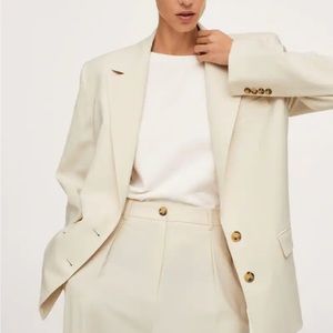 Mango x Pernille oversized structured blazer